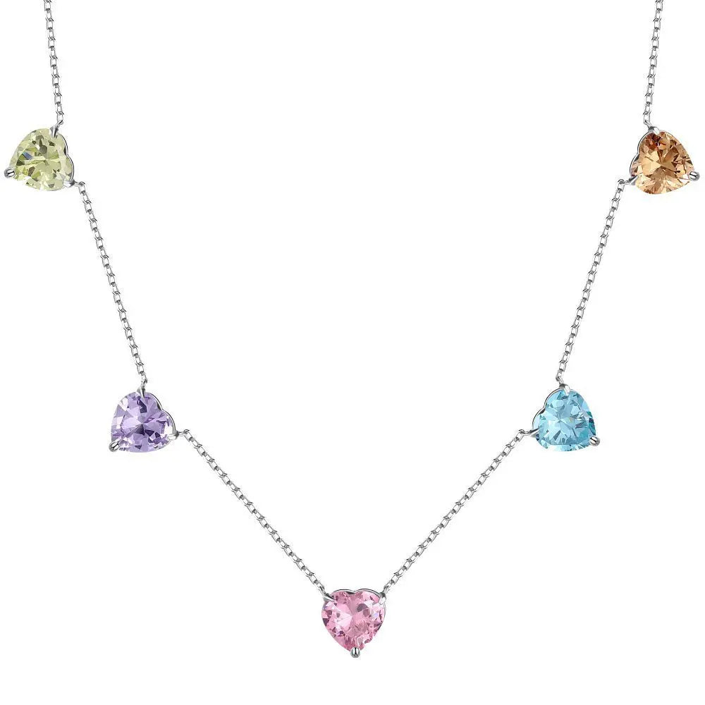 5 Hearts Choker Necklace