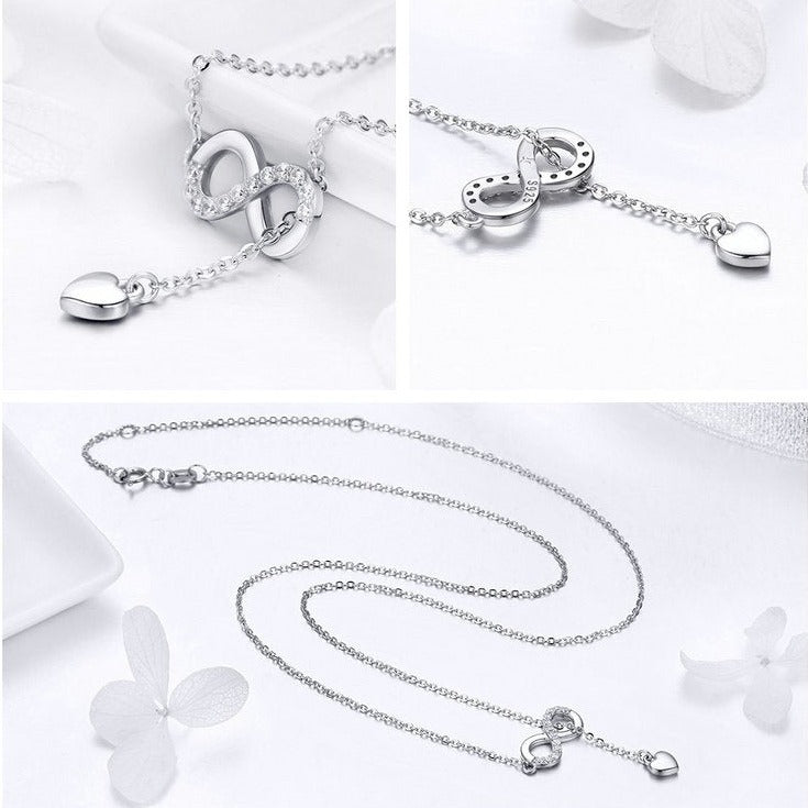 Sublime Infinite Love Pendant Necklace – 925 Sterling Silver