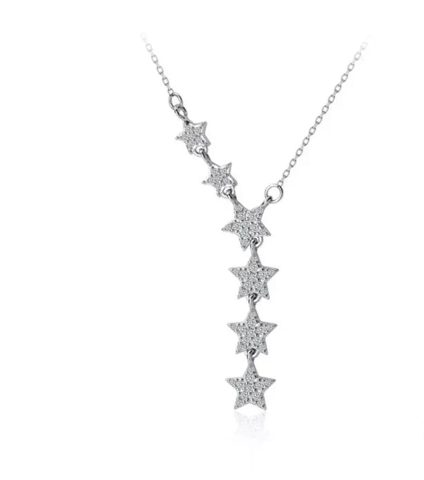 Star Pendant Necklace – Silver Finish