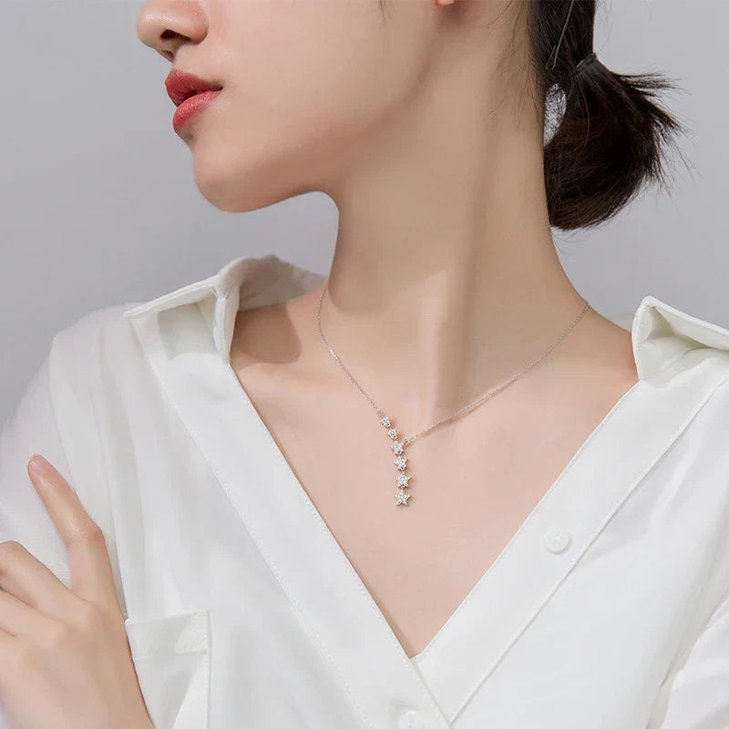 Star Pendant Necklace – Silver Finish