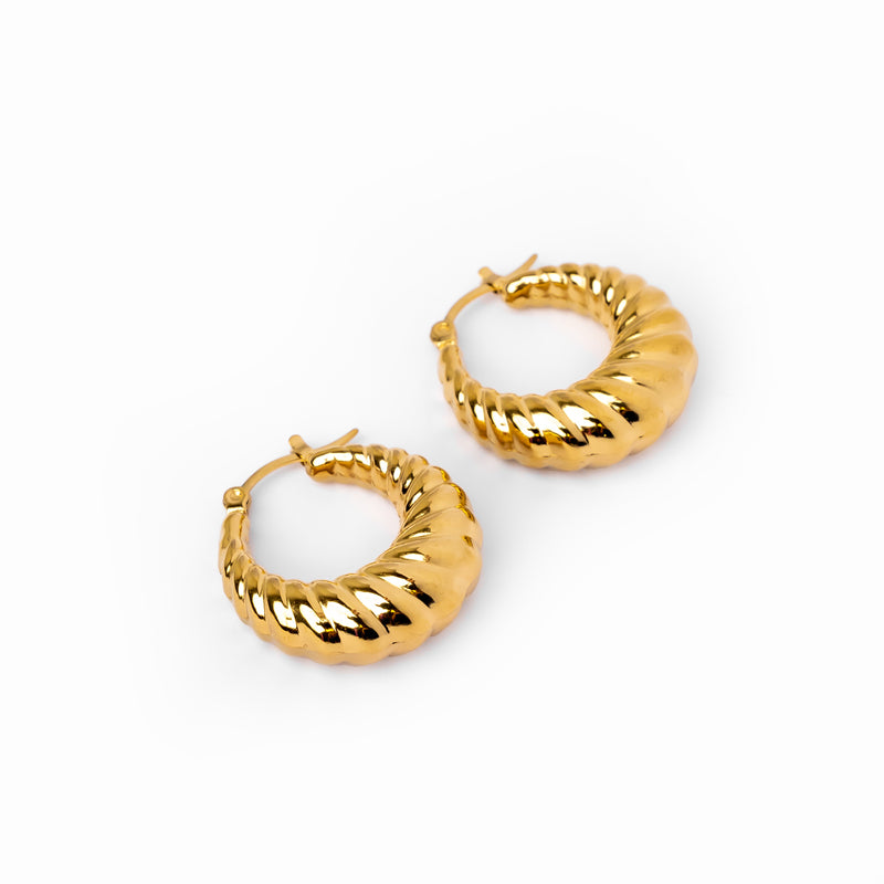 Croissant Earrings – 18k Gold Finish