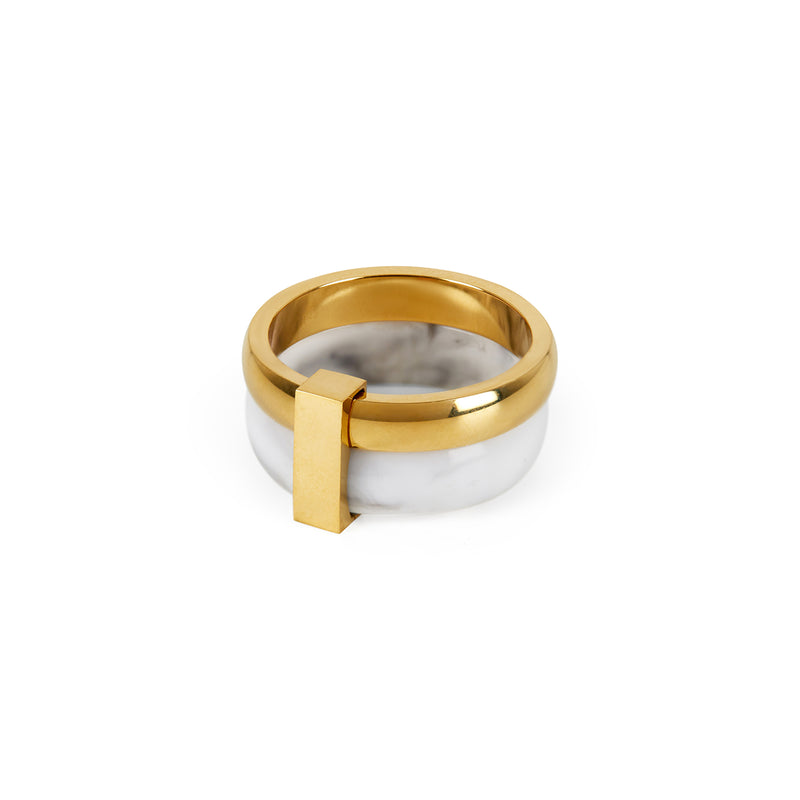 Layered Ring in 18k Gold Finish