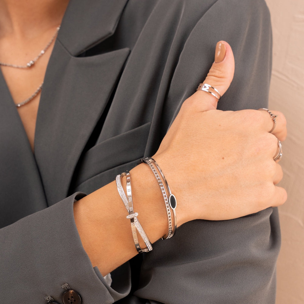 Roman Zircon Bracelet, expertly finished in Silver Vermeil