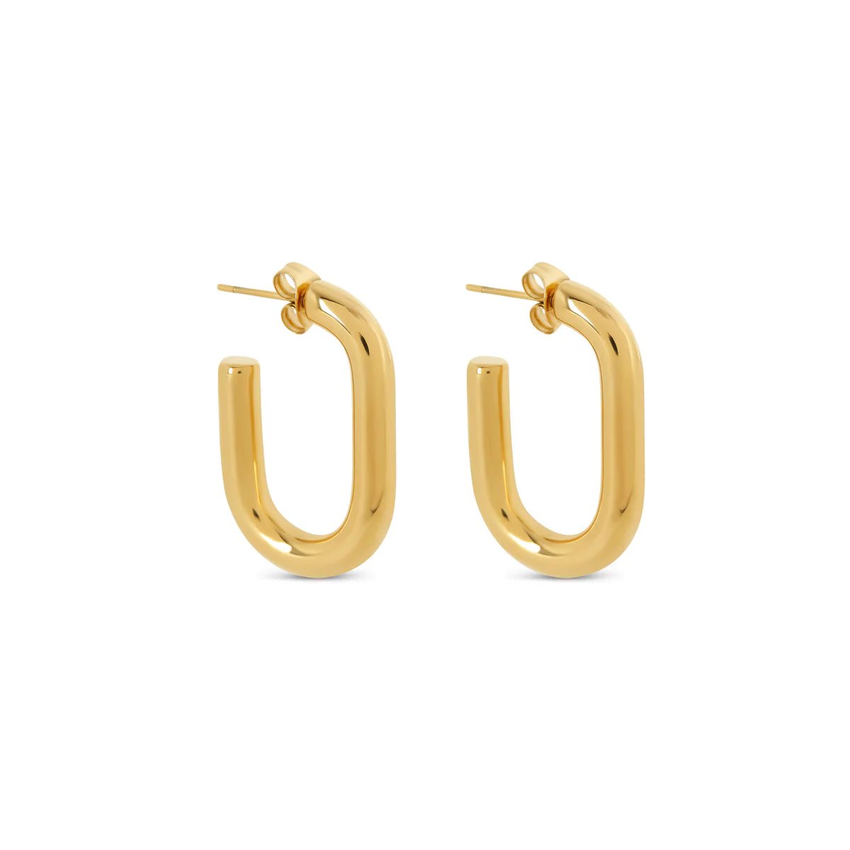 Piper Hoop Earrings – 18k Gold Finish