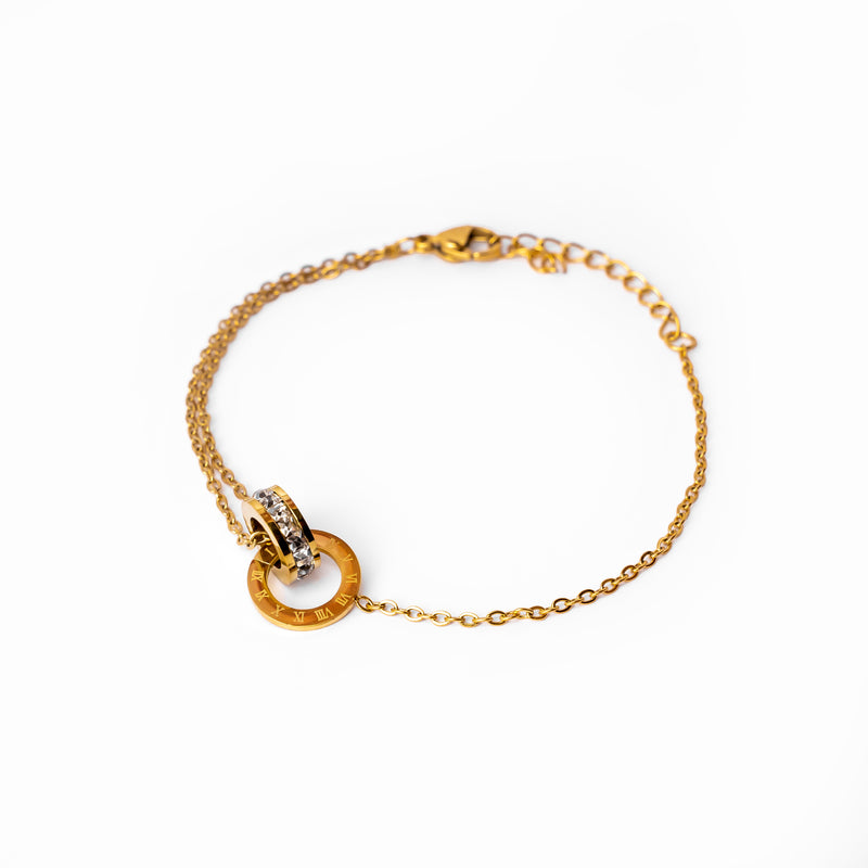 Imperial Zirconia Bracelet in 18k Gold Finish