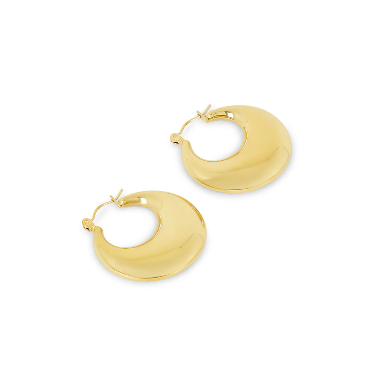 Hoop Hoop Earrings in 18k Gold Finish