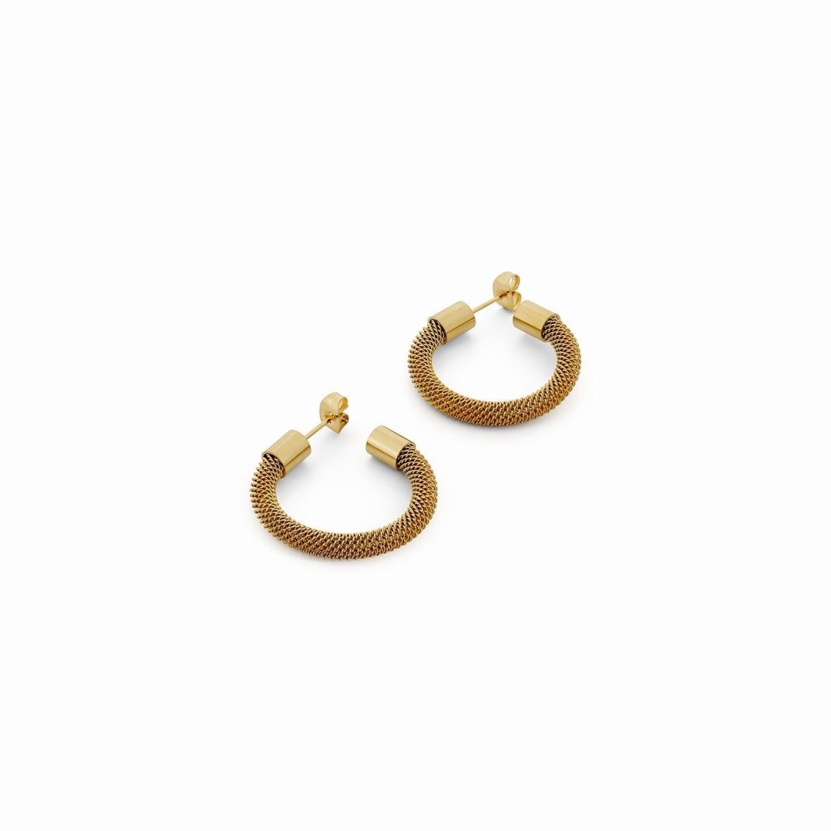 Stephan Hoop Earrings – 18k Gold Finish