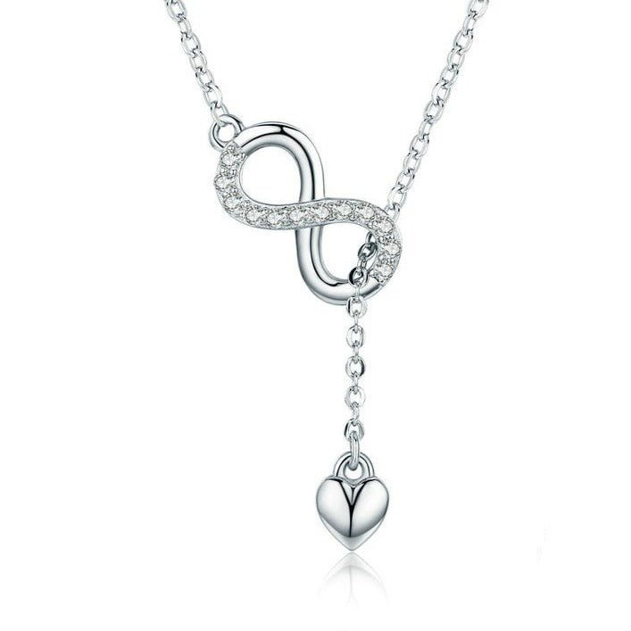 Sublime Infinite Love Pendant Necklace – 925 Sterling Silver