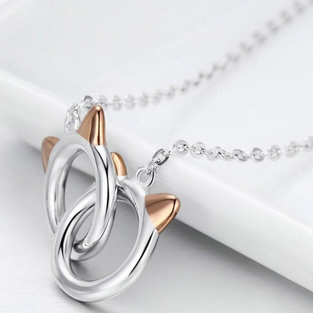 United Cats Necklace – 925 Sterling Silver