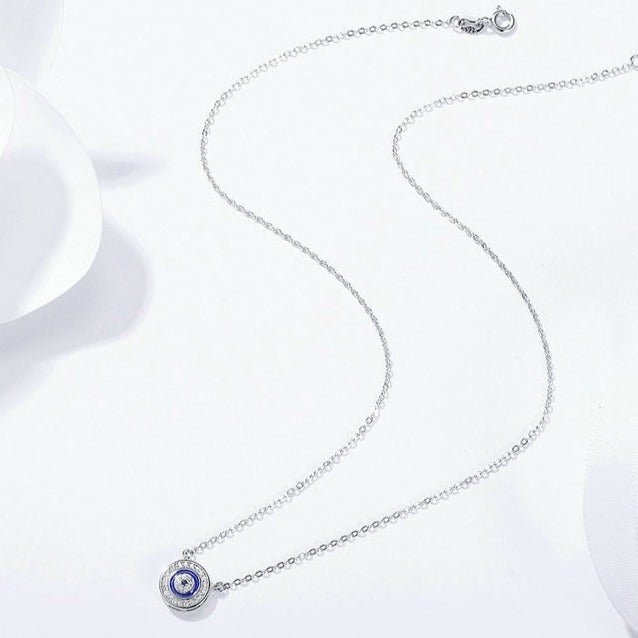 Evil Eye Pendant Necklace – 925 Sterling Silver