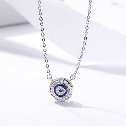 Evil Eye Pendant Necklace – 925 Sterling Silver