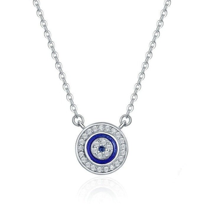 Evil Eye Pendant Necklace – 925 Sterling Silver