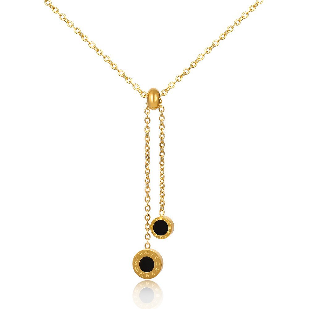Athenas Tie Necklace – 18k Gold Finish