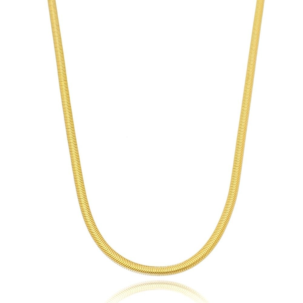 Fine Snake Chain Necklace 2mm – 18k Gold Finish