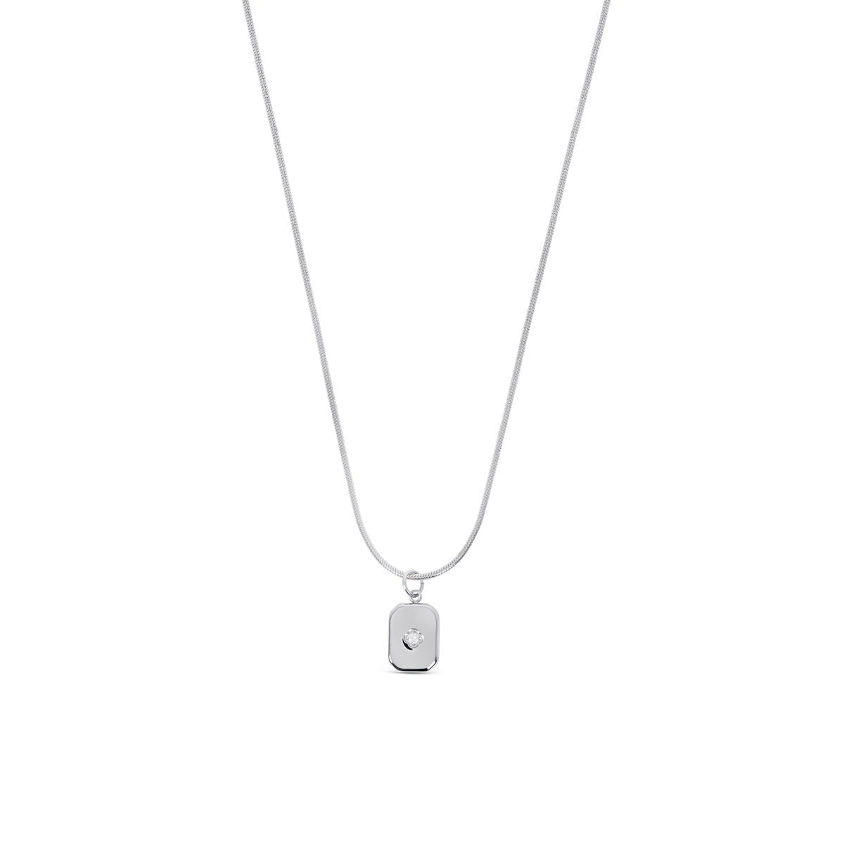 Shine Pendant Necklace – Silver Finish