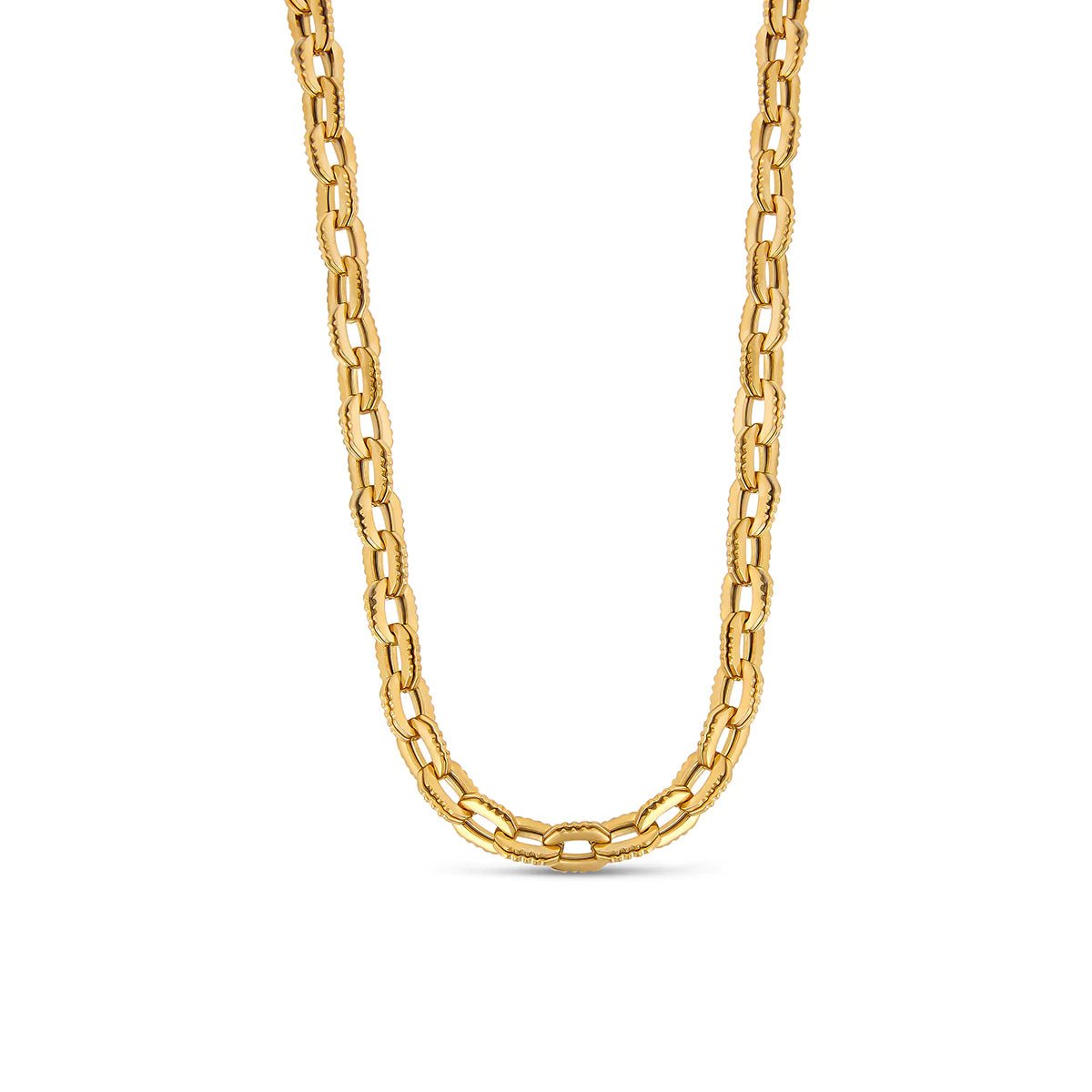 Chunky Link Necklace – 18k Gold Finish