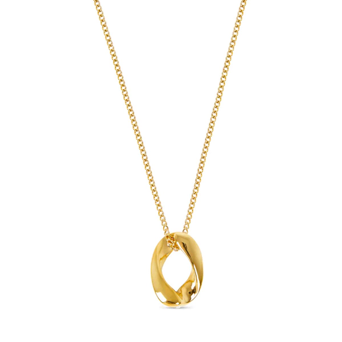 Link Pendant Necklace – 18k Gold Finish