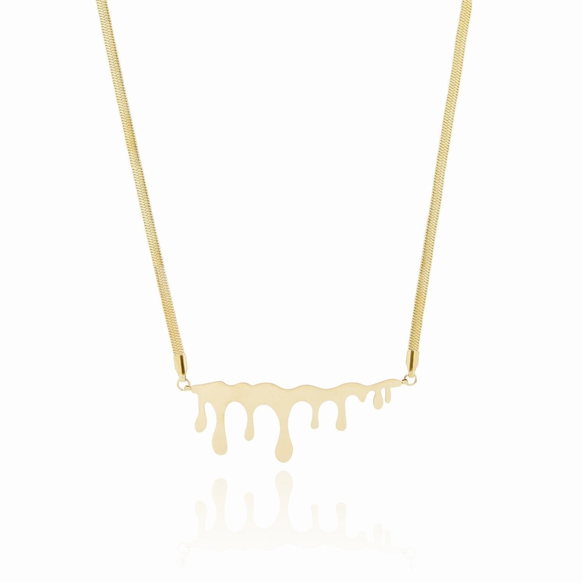 Honeycomb Necklace – 18k Gold Finish