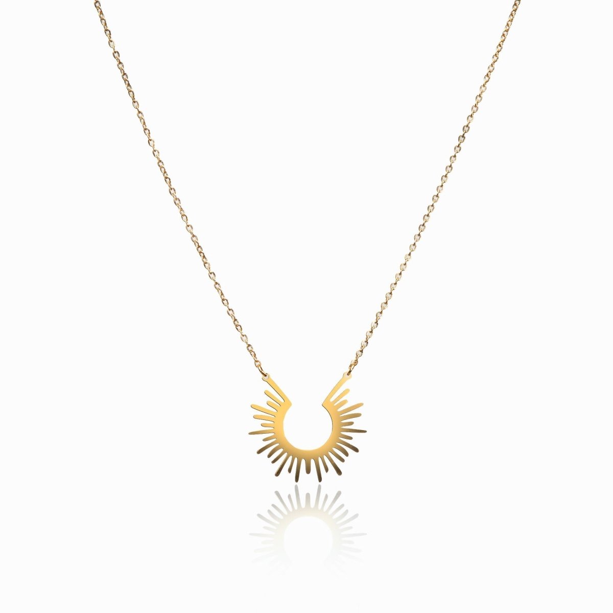 Spike Pendant Necklace – 18k Gold Finish