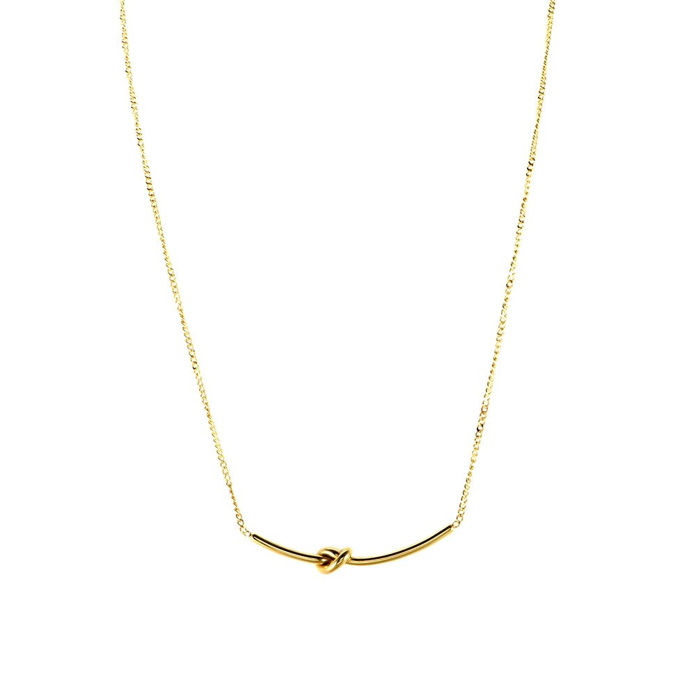 Knot Necklace – 18k Gold Finish