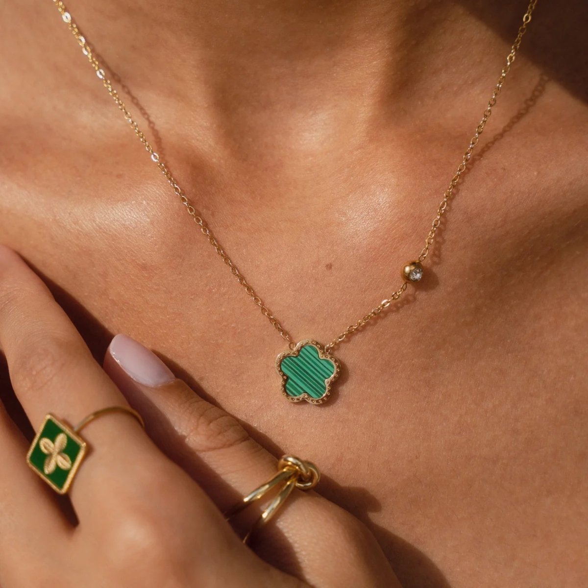 Alhambra Clover Necklace – 18k Gold Finish