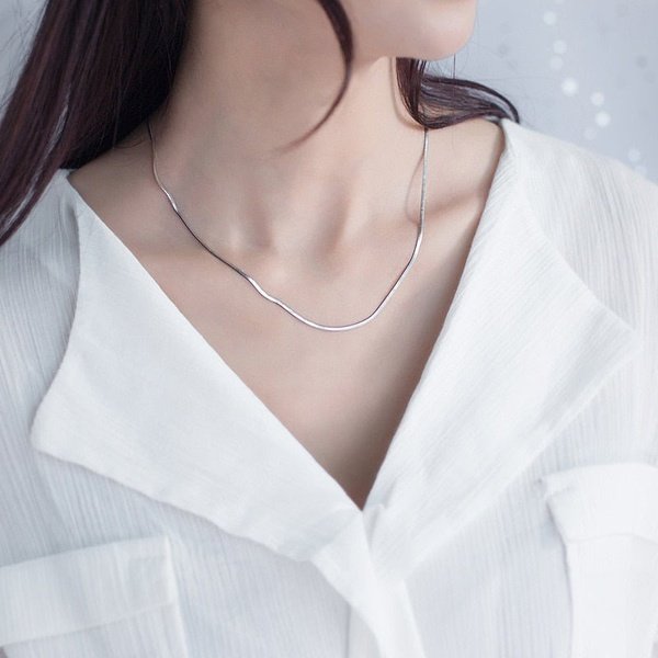 Laminated Sterling Silver Chain
