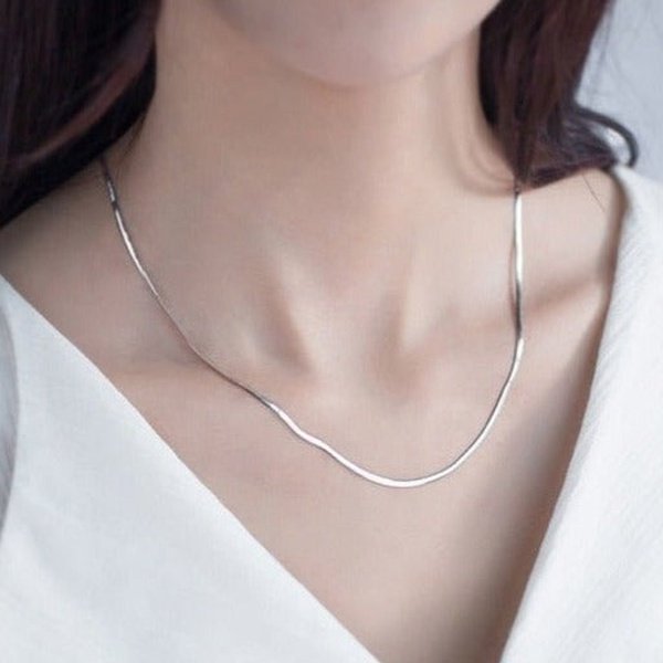 Laminated Sterling Silver Chain